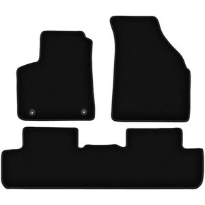 BASIC zwarte velours matten voor: Chevrolet Rezzo minivan (2000-2011)