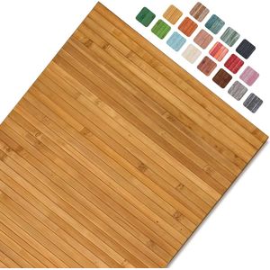 Antislip Bamboe Keukenloper 50 x 180 cm met Washed-Effect - Vervaardigd uit Duurzaam Materiaal