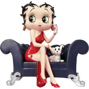 Betty Boop Op Bank Beeld
