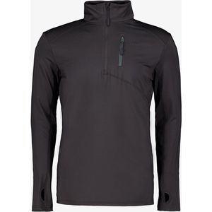 Kjelvik heren thermoshirt met rits zwart - Maat M