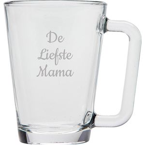 Gegraveerde theeglas 26cl De Liefste Mama