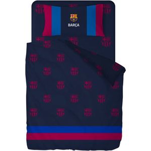 Fc Barcelona Dekbedovertrek Logo's 240 X 220 Cm (Kussensloop 45 X 175 Cm)