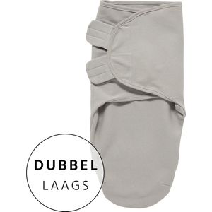 Meyco Baby Uni swaddlemeyco inbakerdoek dubbellaags - grey - 4-6 maanden