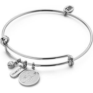 CO88 Collection Zodiac 8CB 90432 Stalen armband - Sterrenbeeld Schorpioen - Zilverkleurig