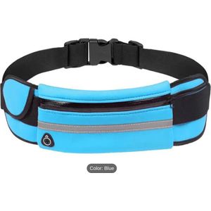 Running bag - Heuptasje sport – running belt – hardloop heuptas - verstelbare buideltas - BLAUW