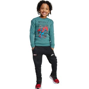adidas Sportswear Marvel Spider-Man Joggingpak Kids - Kinderen - Groen- 122
