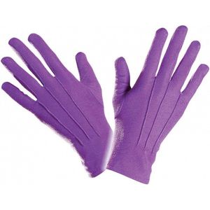 Paarse handschoenen kort