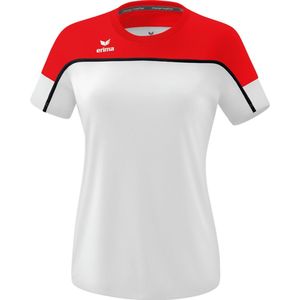 ERIMA Change T-Shirt Dames Wit-Rood-Zwart Maat 40
