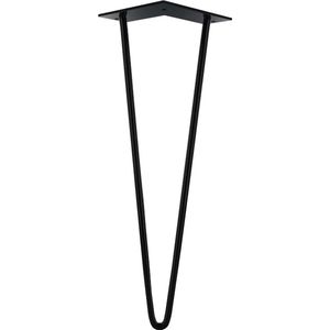 MacLean Design Tafelpoot Hairpin - Staal - Zwart - 40cm