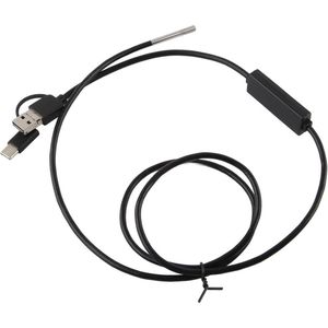 USB Endoscoop Type C 3.9mm Lens Waterdichte Inspectie Camera Borescope met LED Licht - 3 in 1 - 1 meter zachte draad .