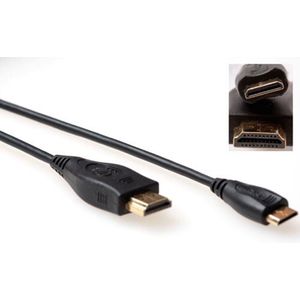 Advanced Cable Technology - 1.4 High Speed HDMI kabel naar Mini HDMI - 2 m - Zwart
