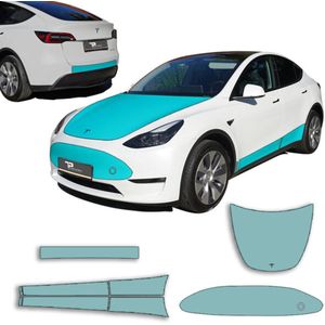 Tesla Model Y Lakbeschermingsfolie Kit - Compleet & Duurzaam Eenvoudige Installatie Exterieur Accessoires Nederland België