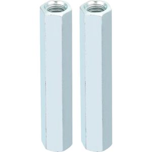 Koppeling M8 1.25 Koppelingsmoer Afstandhouder M8 X 1.25 Koppelingsmoer L25204Y 2 Stuks M8 * 66 Lange Stangmoer Zeskant Zeskantmoer Washing Machine