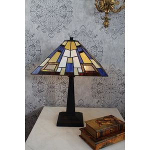 Prachtige Tiffany Design Lamp (Multi Color) 60 cm Hoog.