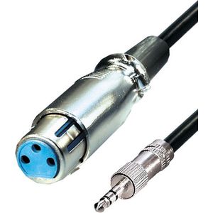 Powteq- - Professionele XLR adapter kabel - XLR male naar 3.5 mm jack male - Stereo - XLR 3 pins