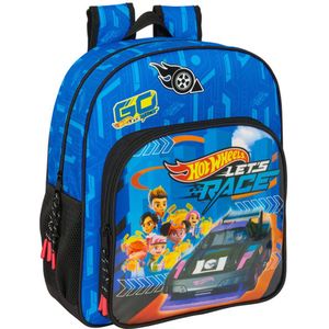 Safta - Hot Wheels Rugzak - Blauw - Polyester - 38 x 32 x 12 cm
