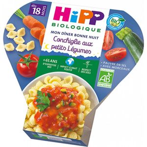 HiPP My Good Night Supper Kleine Groente Conchiglie van 18 Maanden Biologisch 260 g