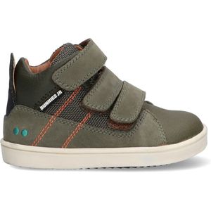 BunniesJR Patrick Pit Jongens Hoge Sneakers - Groen - Leer - Klittenband