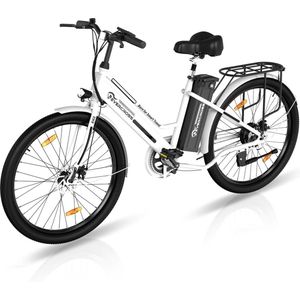 Evercross Elektrische Fiets EK8S - 26 Inch City Commuter EBike met Afneembare 36V 12Ah Lithium Batterij - E-Bike met 250W Motor - Damesfiets - IP54 Waterdicht