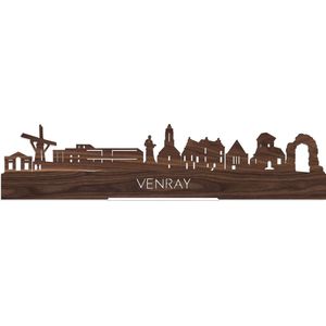 Standing Skyline Venray Notenhout - 40 cm - Woon decoratie om neer te zetten en om op te hangen - Meer steden beschikbaar - Cadeau voor hem - Cadeau voor haar - Jubileum - Verjaardag - Housewarming - Aandenken aan stad - WoodWideCities