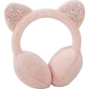 Scoby - Oorwarmer - Pluche oorwarmers - Kinderoorwarmer - Earmuffs - Met Oortjes - Licht Roze