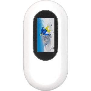 Mini-lichaamscamera met audio- en video-opname - Draadloze camera - Zakcamera - Draagbare videorecorder - Mini-actiecamera voor vloggen - Reizen - Sport - 128 GB Uitbreidbaar - Wit .