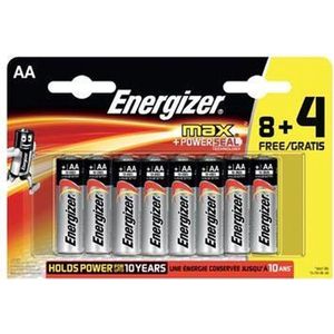 Energizer Alkaline Batterij AA 1.5 V Max 12-Promotional Blister