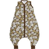 Meyco Baby Vintage Flower baby winter slaapoverall jumper - chocolate - 80cm