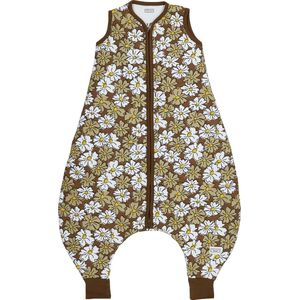 Meyco Baby Vintage Flower baby winter slaapoverall jumper - chocolate - 80cm