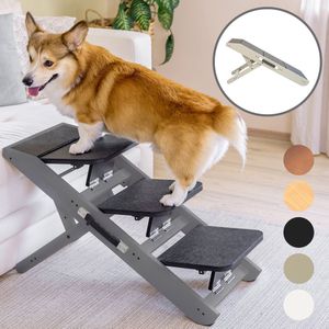 Huisdierentrap,Antislip Dieren Trap - 4-Trede Hoge Bank Huis Opstap