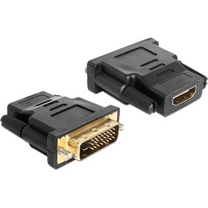 Delock Adapter DVI 24 + 1 pin stekker naar HDMI-aansluiting