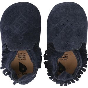 Bobux Soft Soles - Baby Slofjes Leer - Suede Moccasin Navy - Maat 18