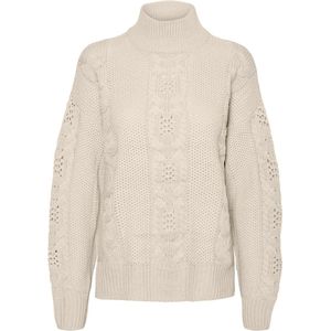 VMSCARLETT HIGH NECK BLOUSE BF - Birch