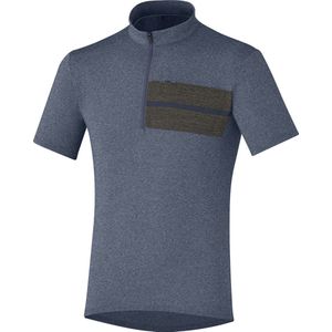 Shimano Transit Pavement Fietsshirt Met Korte Mouwen Blauw Blazer