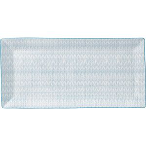 Royal Doulton Pastels Rectangular Tray 39cm Herringbone