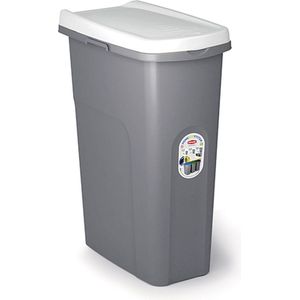Afvalbak - 'Home Eco System' - afvalscheiding - Prullenbak - Afvalbakje - 40 Liter - Wit