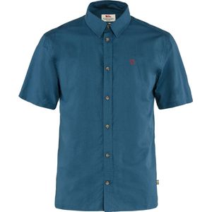 Fjallraven Övik Lite Shirt SS Men - Outdoorblouse - Heren - Blauw - Maat M