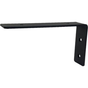 Maison DAM - Plankdrager L vorm - Plankdrager – Voor plank 20cm tot en met 25cm – Mat zwart - Incl. bevestigingsmateriaal + schroefbit