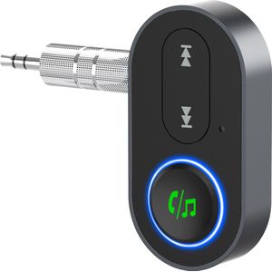 DINTO® Bluetooth Receiver auto - Bluetooth Transmitter naar elke autoradio met AUX – Handsfree bellen – Bluetooth ontvanger
