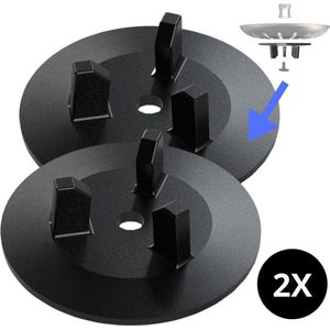Afdichting wasbak Ikea Atlant en Dömsjo vervanging (2-pack) – Afvoerzeef, Afvoerstop, Afvoerplug, Gootsteen zeef, Gootsteenstop, Gootsteen plug, Wasbak stop, Wasbakzeef - Stopper voor de spoelbak – Gootsteenplug Ikea spoelbak - Synthetisch rubber