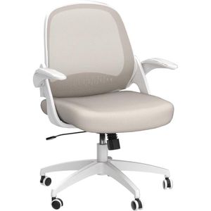 Ergonomische bureaustoel - bureaustoel met hoge rugleuning, verstelbare lendensteun, 60D x 60W x 100H cm
