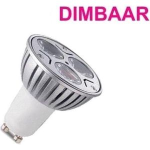 LED Spot Puur Wit - 3 Watt - GU10 - Dimbaar
