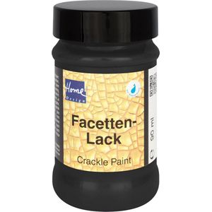 KREUL Zwarte Crackle Effect Verf - 90 ml Geschikt op hout, papier, canvas, steen, glas, keramiek, porselein, terracotta, plastic, polystyreen, enz.