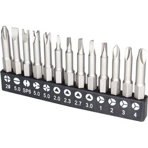 Schroevendraaier Bit Set - U/Y/Driehoek type - 13-delig