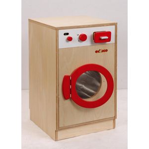 Educo Speelgoed Wasmachine - Houten speelgoed - Educatief speelgoed - Kinderspeelgoed - 43x40x62cm