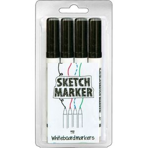 MagPaint | Sketchmarker | Zwart | Set van 4