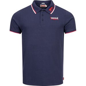Lonsdale Slimfit Polo The Lion Donkerblauw - Maat: XXL
