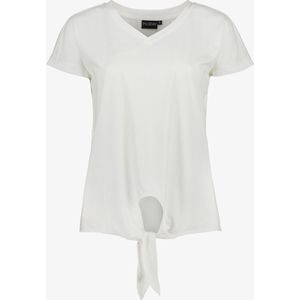 TwoDay dames T-shirt met knoop - Wit - Maat 3XL