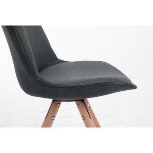 Eetkamer - Bezoekersstoel Sievi Stof Round legs N, Blauw