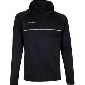 Patrick Hooded Half Zip Kinderen - Zwart | Maat: 9/10